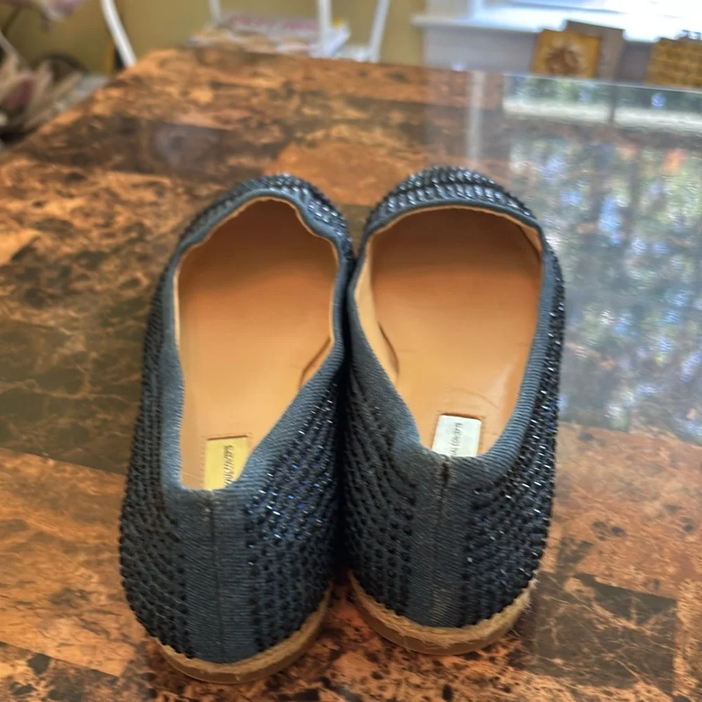 INC International Concepts Blue and Black Flats - Picture 3 of 6